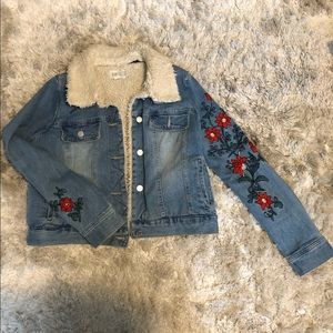 Jolt Jean Jacket - embroidered - removable collar